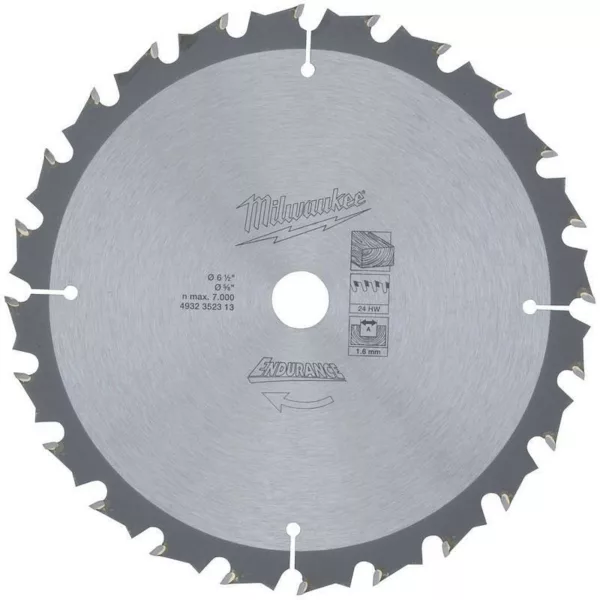 Milwaukee sirkkelinterä W165X15.87X1.6X24